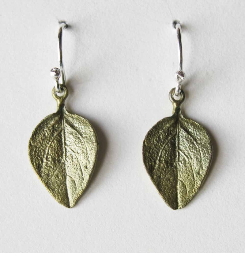 Basil Leaf Wire Earrings 